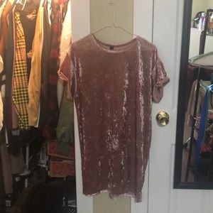 T shirt dress velvet